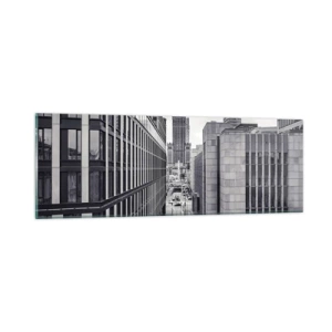 Tablou pe sticlă - Vale citadină din Varșovia - 90x30 cm