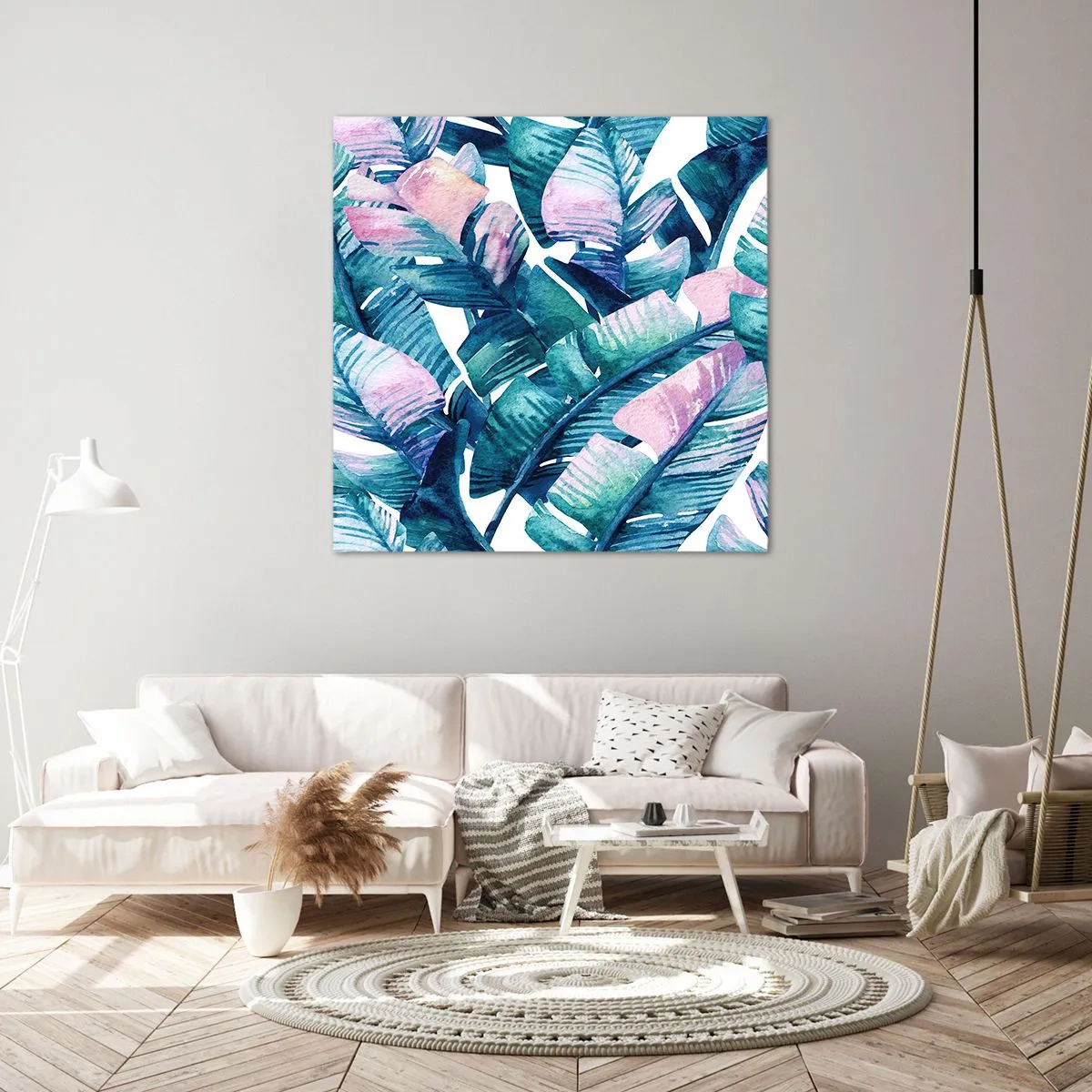 Tablou pe pânză - Într-o livadă de banane - 50x50 cm