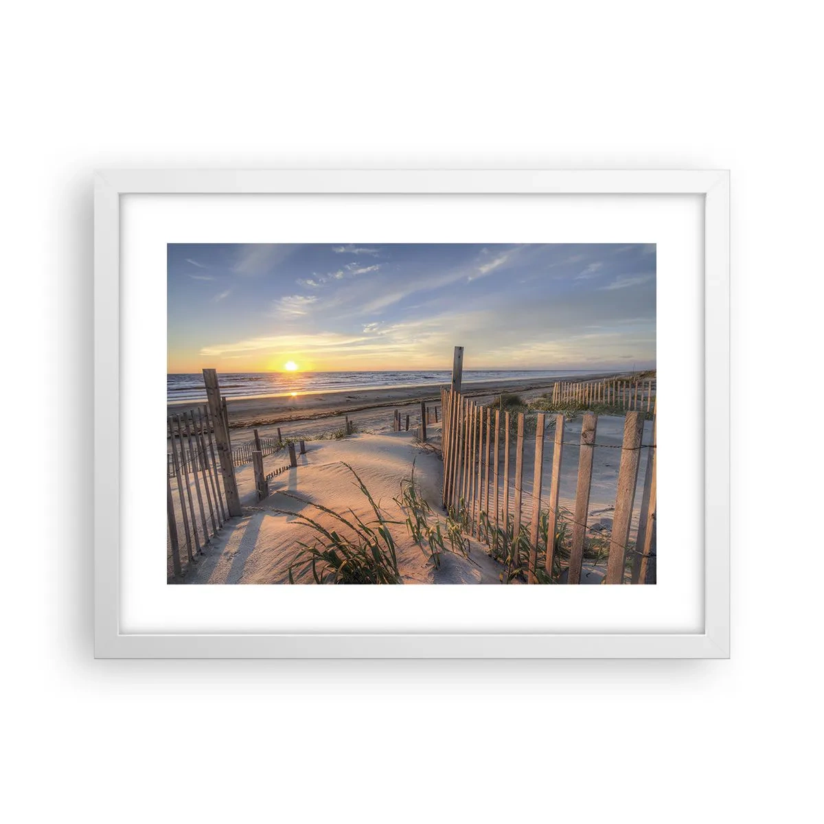 Poster în ramă albă - Strălucirea și umbra vântului - 40x30 cm