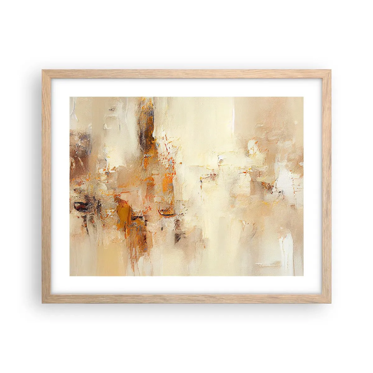 Poster în ramă de stejar deschis - Sufletul de chihlimbar - 50x40 cm