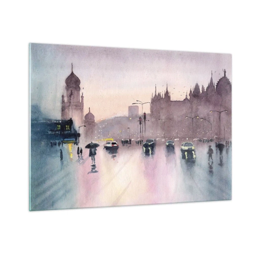 Tablou pe sticlă - Într-o ceață ploioasă - 100x70 cm