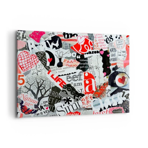 Tablou pe pânză - Colaj de hipsteri - 100x70 cm