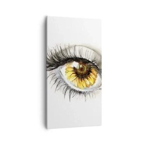 Tablou pe pânză - O privire la fel de fierbinte ca vara - 55x100 cm