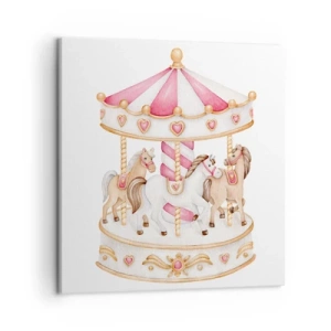 Tablou pe pânză - Lumea dulce a copilăriei - 50x50 cm