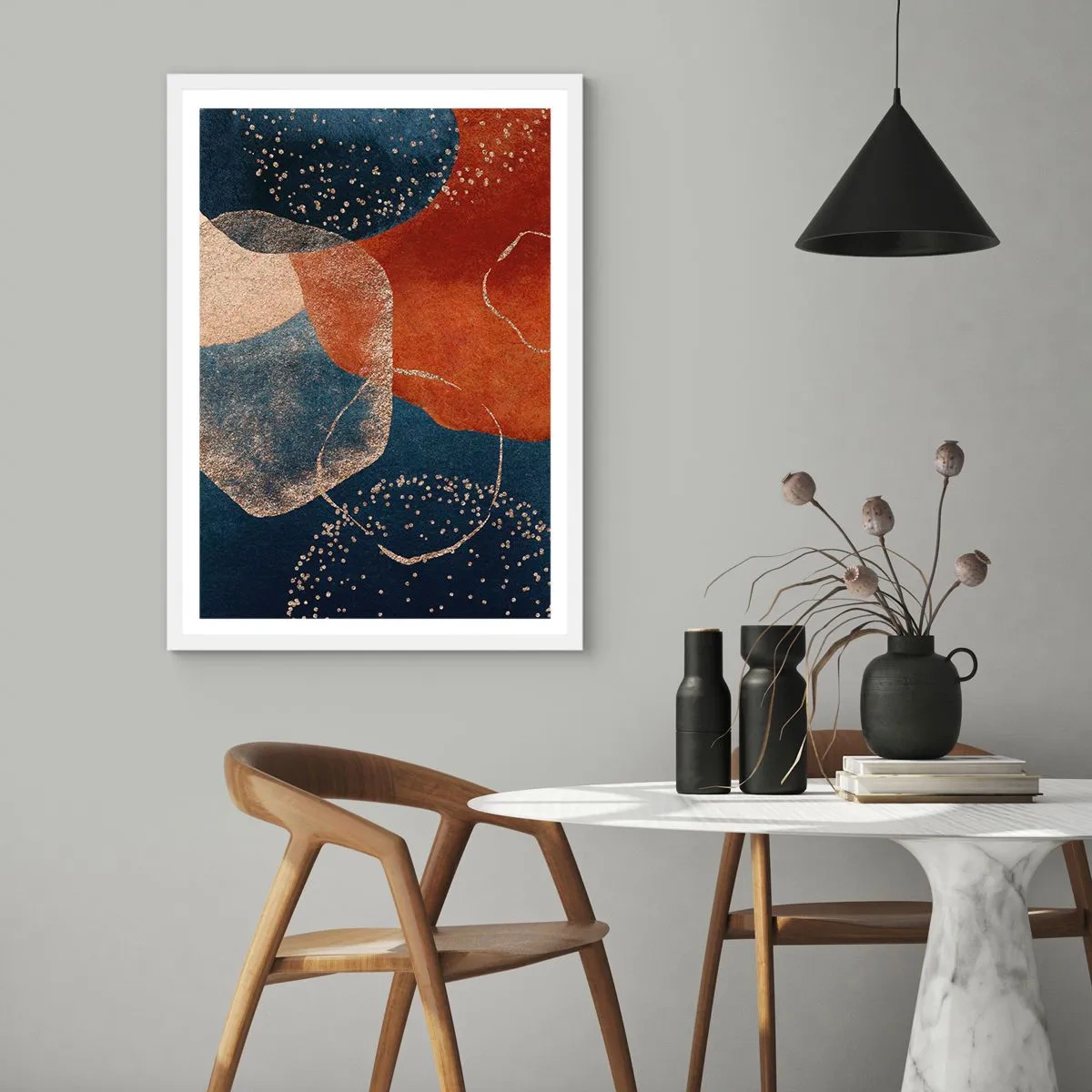 Poster în ramă albă - Ușurința de a fi - 30x40 cm