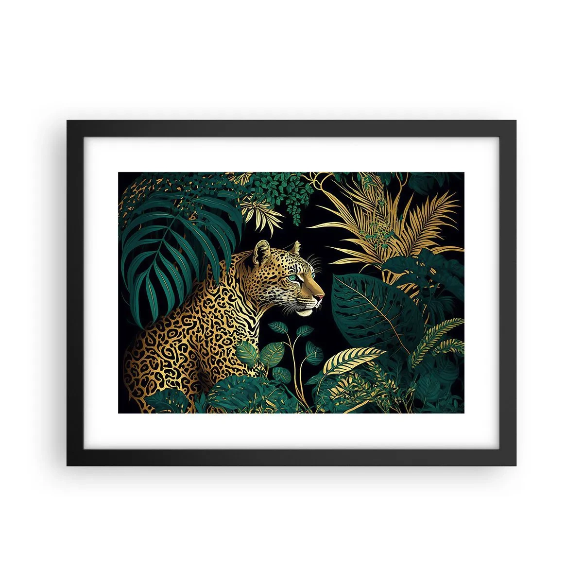 Poster în ramă neagră - Domnitorul junglei - 40x30 cm