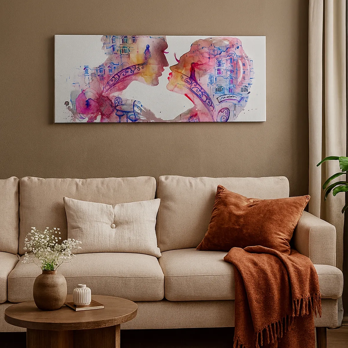 Tablou pe pânză - Podul secret al suspinelor - 30x30 cm