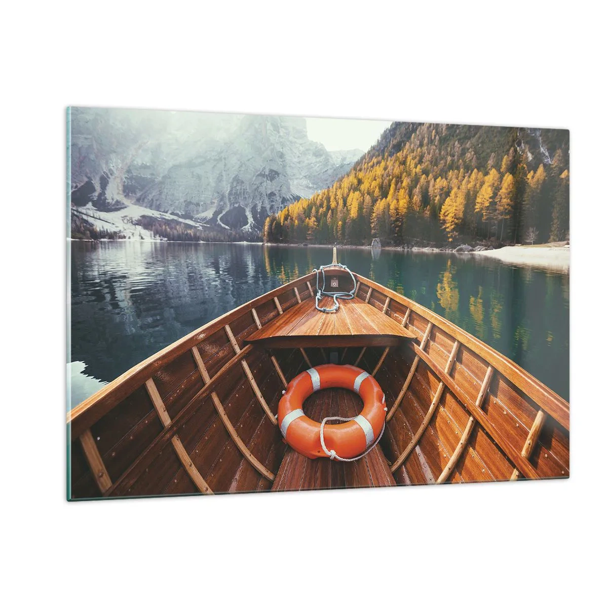 Tablou pe sticlă - Excursie pe munte - 120x80 cm