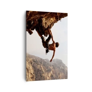 Tablou pe pânză - Lumea s-a micșorat într-un pumn pe un afloriment de bolovani - 80x120 cm