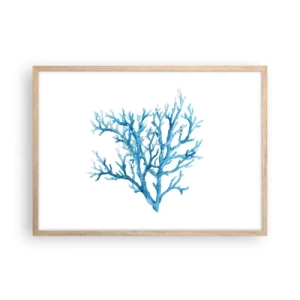 Poster în ramă de stejar deschis - Filigranul marin - 70x50 cm