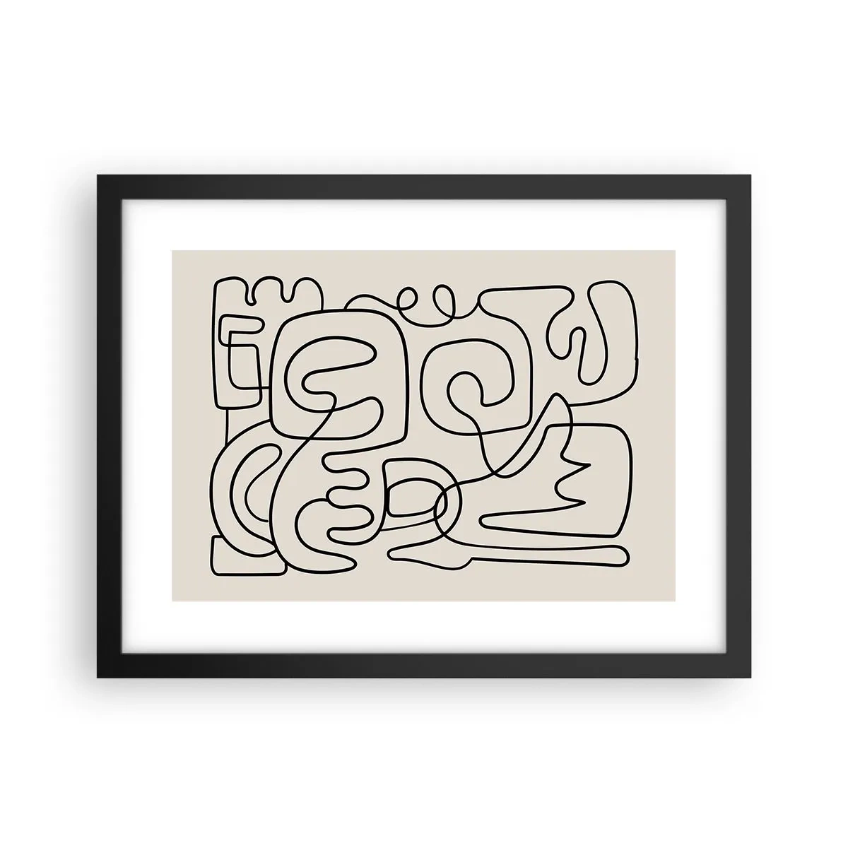 Poster în ramă neagră - Pe traseu - 40x30 cm