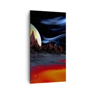 Tablou pe pânză - Lumea necunoscută - 55x100 cm