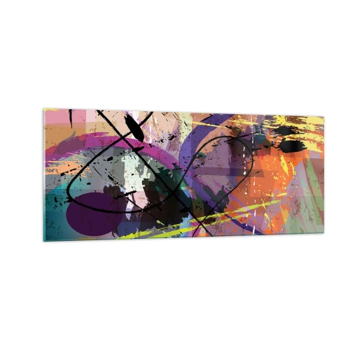 Tablou pe sticlă - Poate fi drept sau de jur împrejur - 100x40 cm