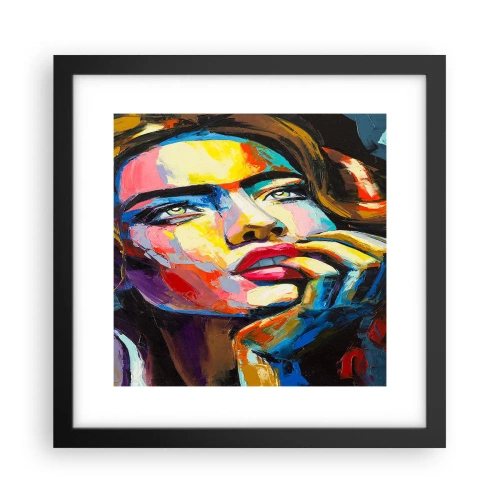 Poster în ramă neagră - Visele ca niște păsări se înalță pe cer - 30x30 cm