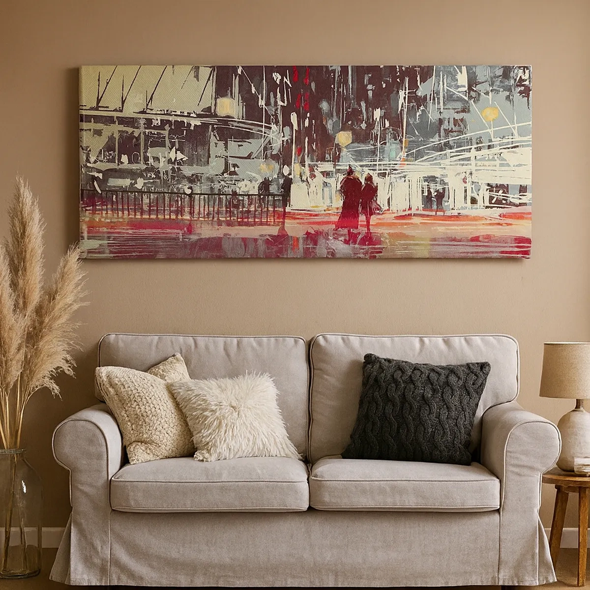 Tablou pe pânză - O trecere metropolitană - 30x30 cm