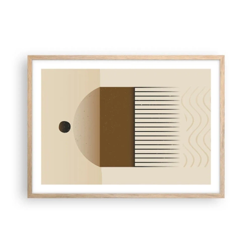 Poster în ramă de stejar deschis - Stări diferite - 70x50 cm