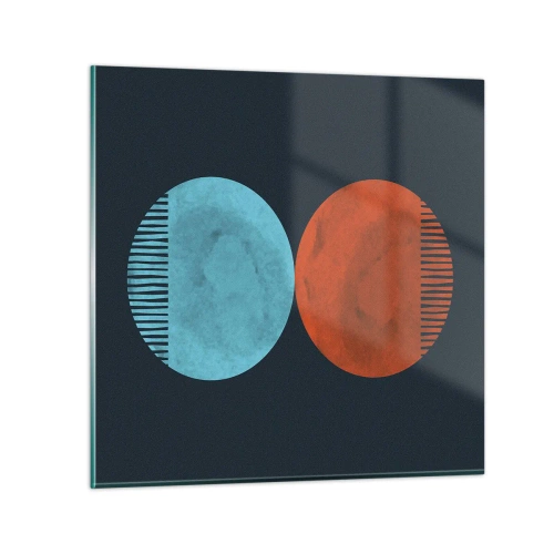 Tablou pe sticlă - Doar geometrie? - 30x30 cm