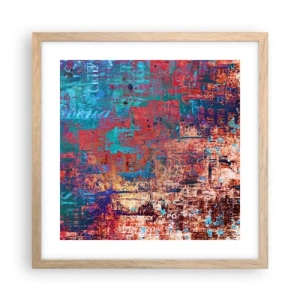 Poster în ramă de stejar deschis - Memorie și uitare - 40x40 cm