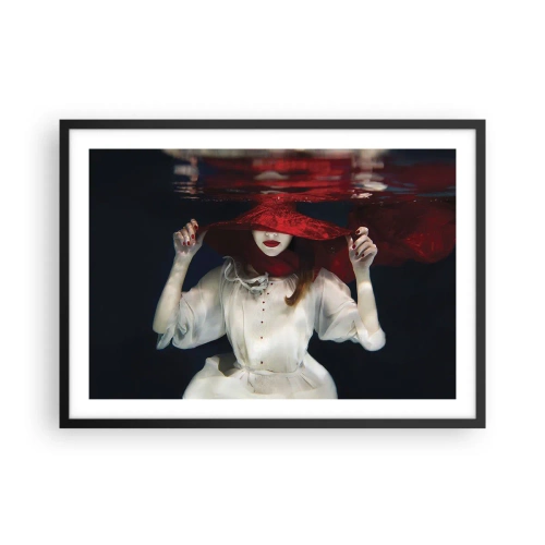 Poster în ramă neagră - Frumoasa fantomă - 70x50 cm
