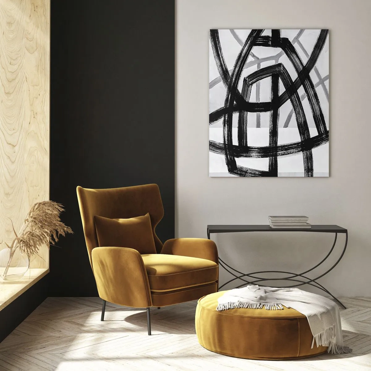 Tablou pe sticlă - Construind adâncimea - 50x70 cm
