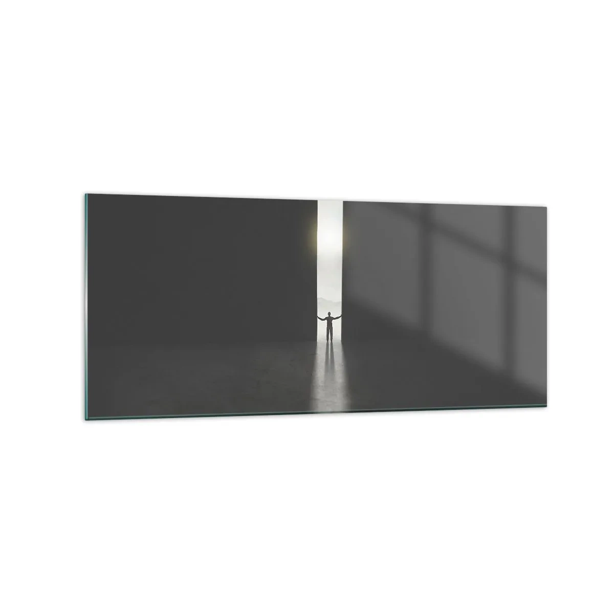 Tablou pe sticlă - Un pas spre un viitor luminos - 120x50 cm