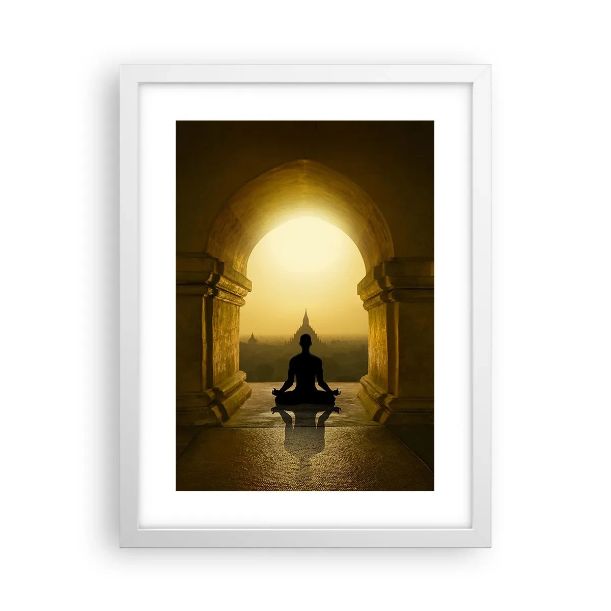 Poster în ramă albă - Armonie completă - 30x40 cm