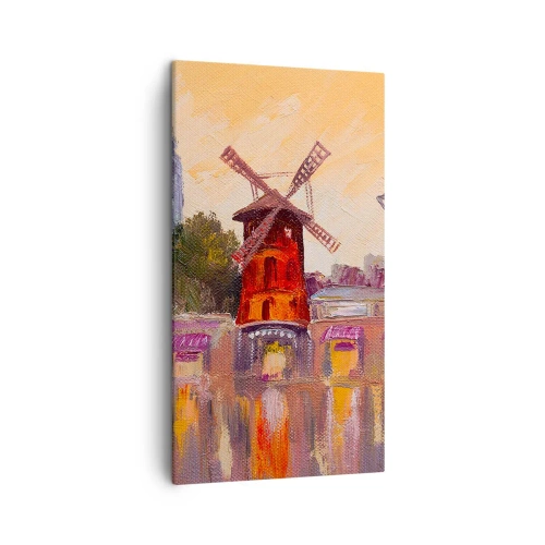 Tablou pe pânză - Icoane pariziene - Moulin Rouge - 45x80 cm