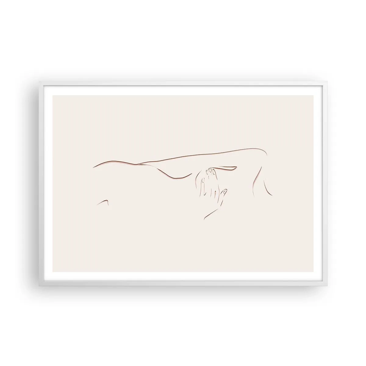Poster în ramă albă - Forma dorinței - 100x70 cm
