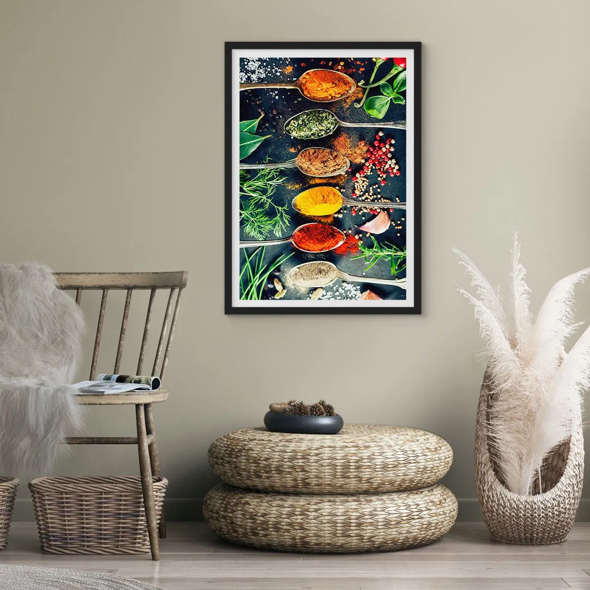Poster în ramă neagră - Magie culinară - 61x91 cm
