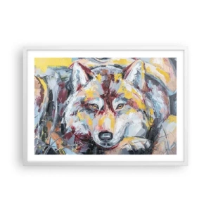 Poster în ramă albă - Pace pentru cel drag - 70x50 cm