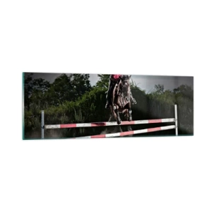 Tablou pe sticlă - Împreună pentru victorie - 90x30 cm