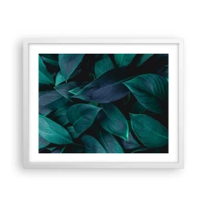 Poster în ramă albă - Verdeața în sine - 50x40 cm