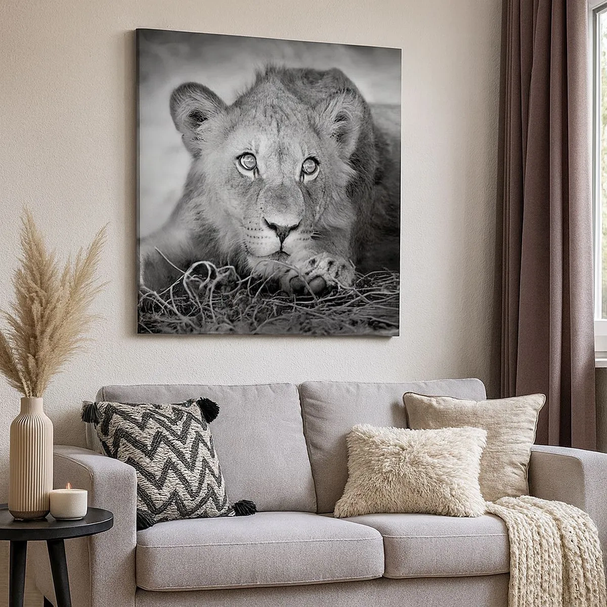 Tablou pe pânză - Pisicuța regală - 30x30 cm