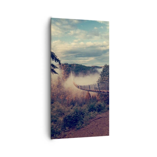 Tablou pe pânză - Deasupra pădurii de toamnă - 65x120 cm