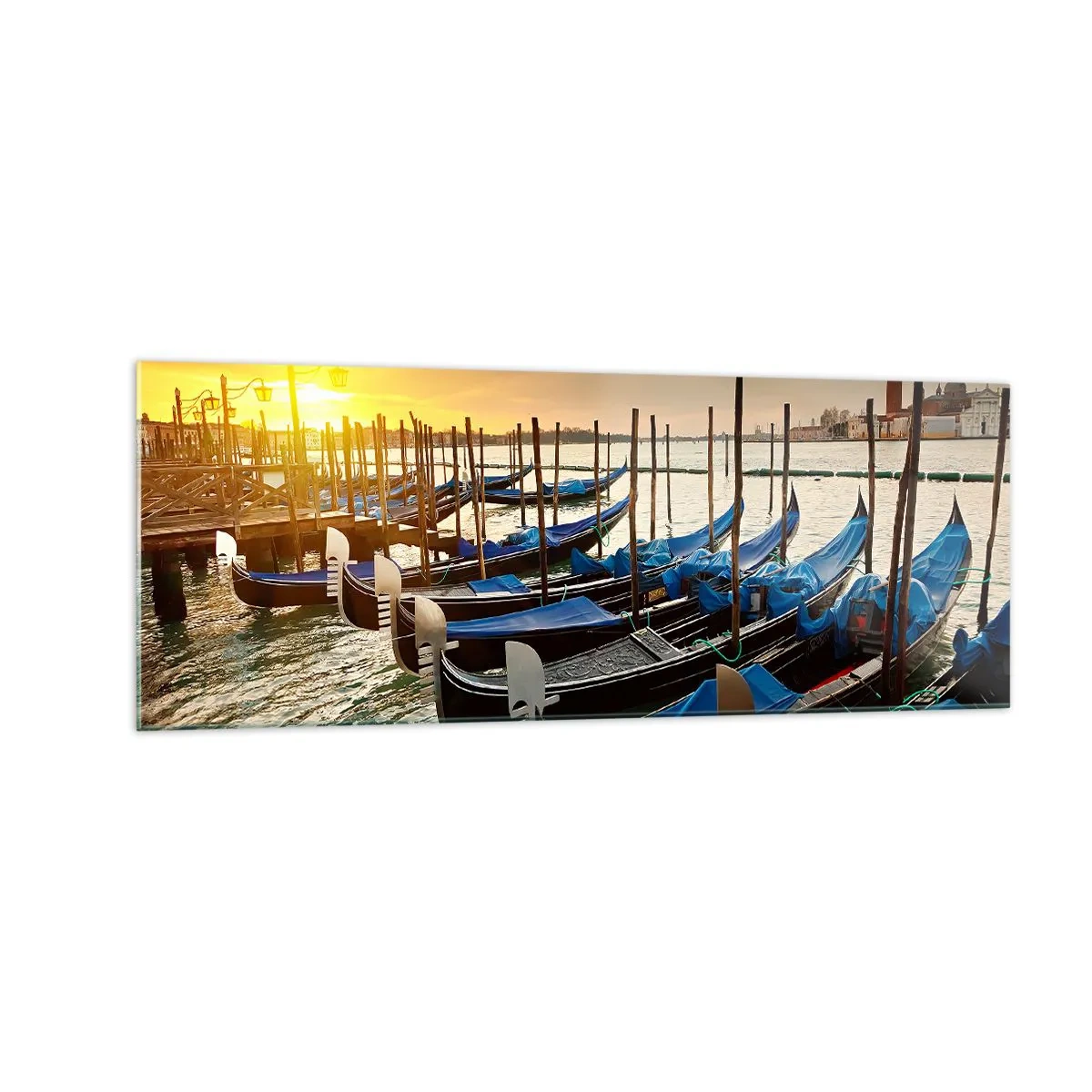 Tablou pe sticlă - Înainte de a începe agitația - 140x50 cm