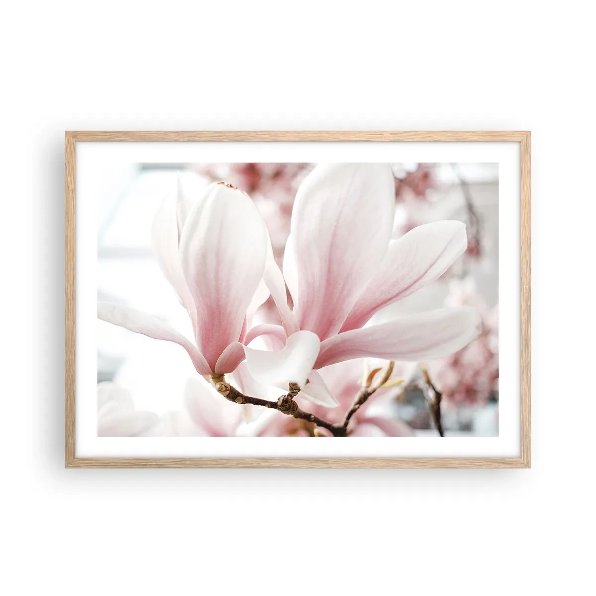 Poster în ramă de stejar deschis - Imensitatea sensibilității - 70x50 cm