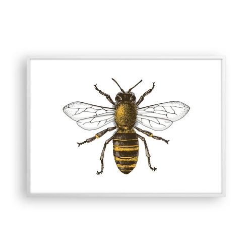 Poster în ramă albă - Frumoasă și bună - 100x70 cm