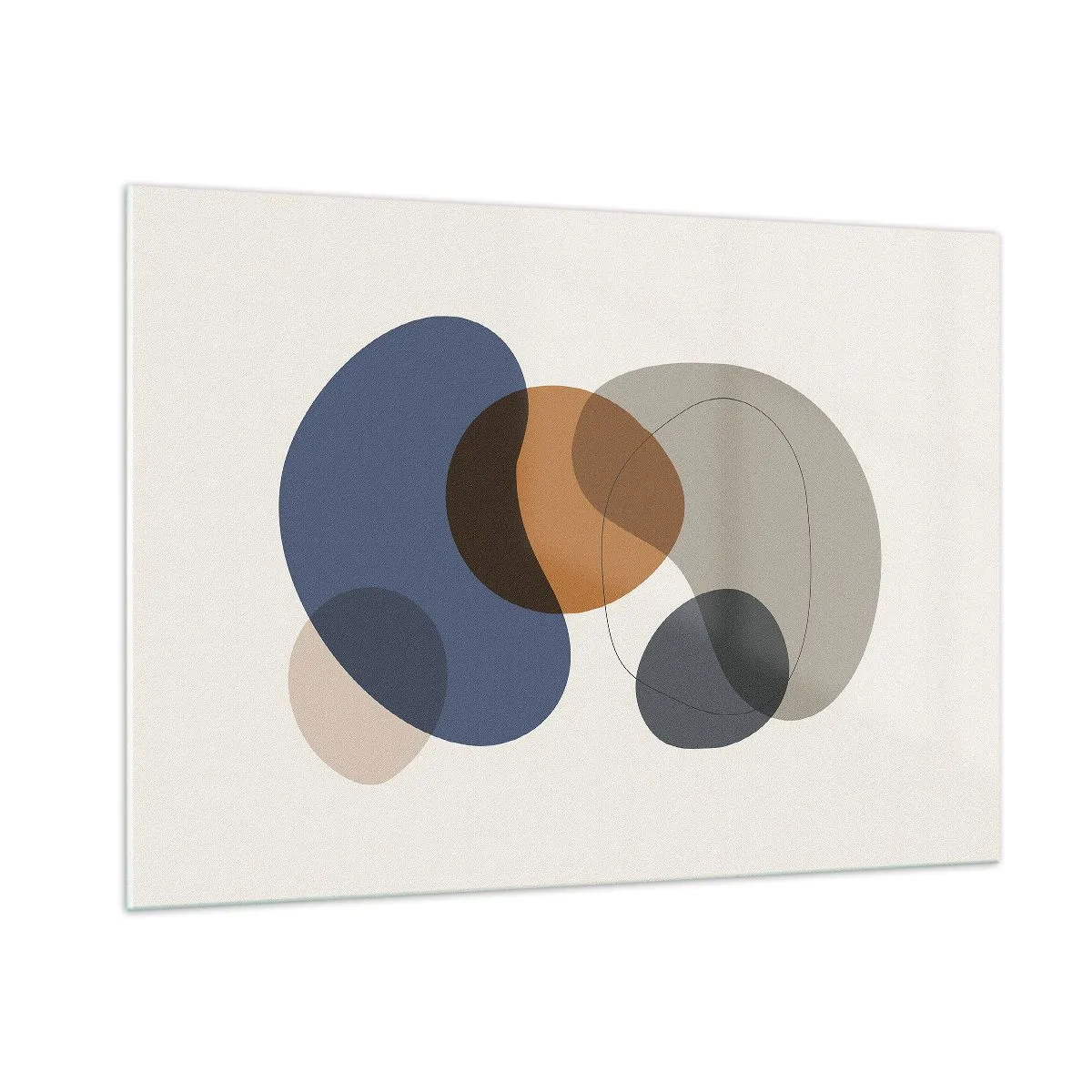 Tablou pe sticlă - Picături de culoare - 100x70 cm