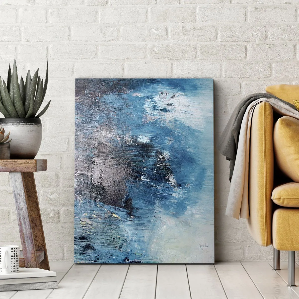 Tablou pe pânză - Rapsodie albastră - 50x70 cm