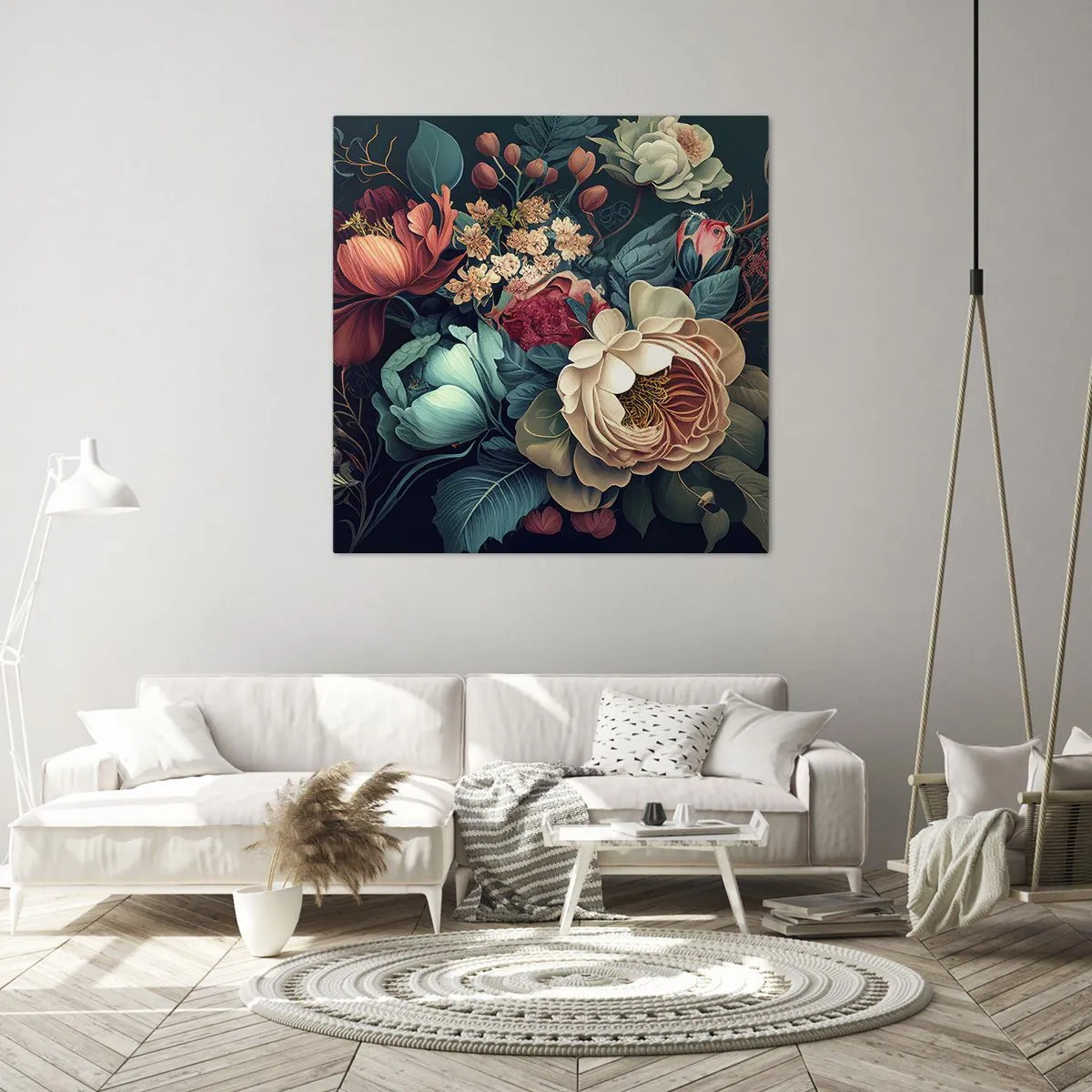 Tablou pe pânză - Farmecul secolului al XIX-lea - 70x70 cm