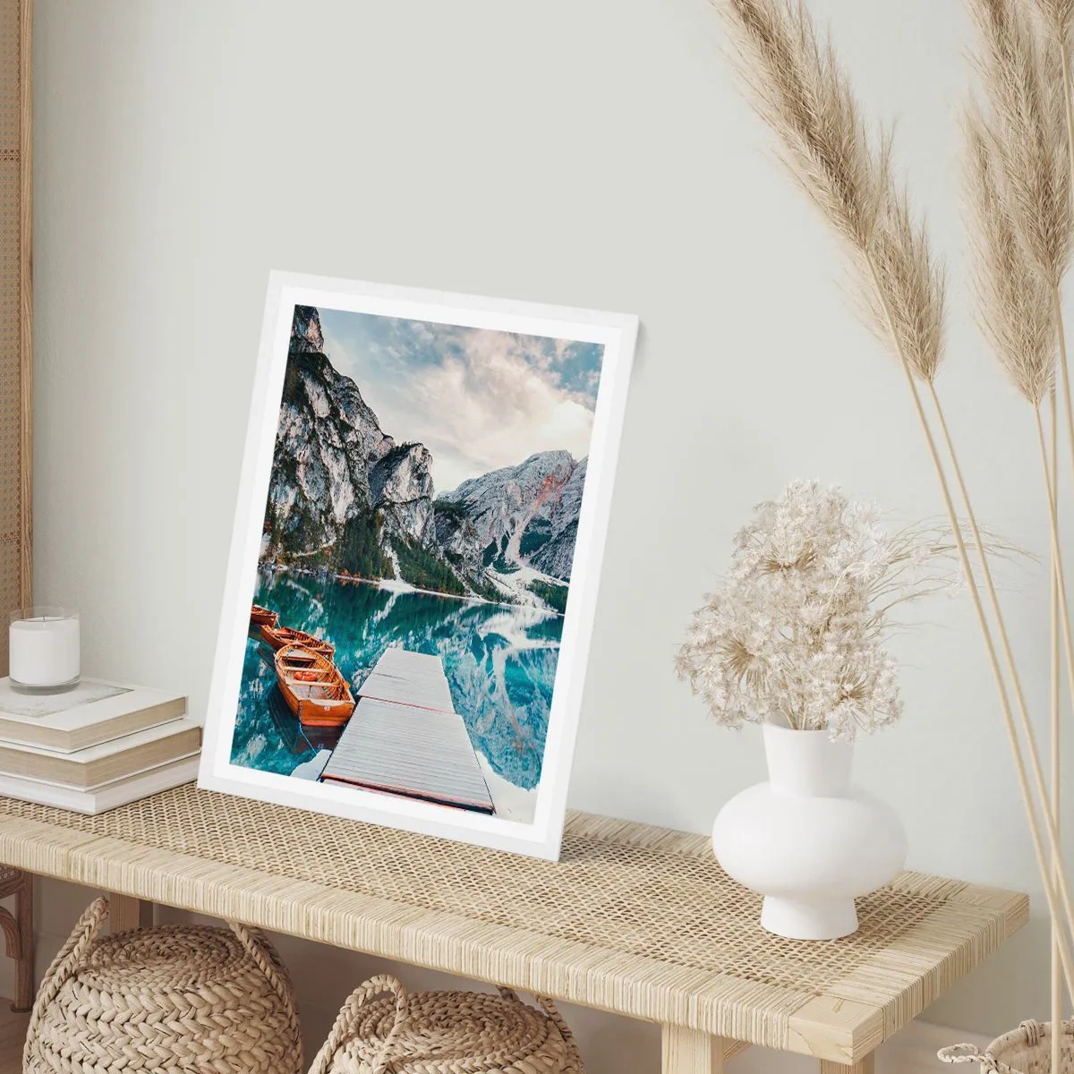 Poster în ramă albă - Îți vom arăta frumusețea - 61x91 cm