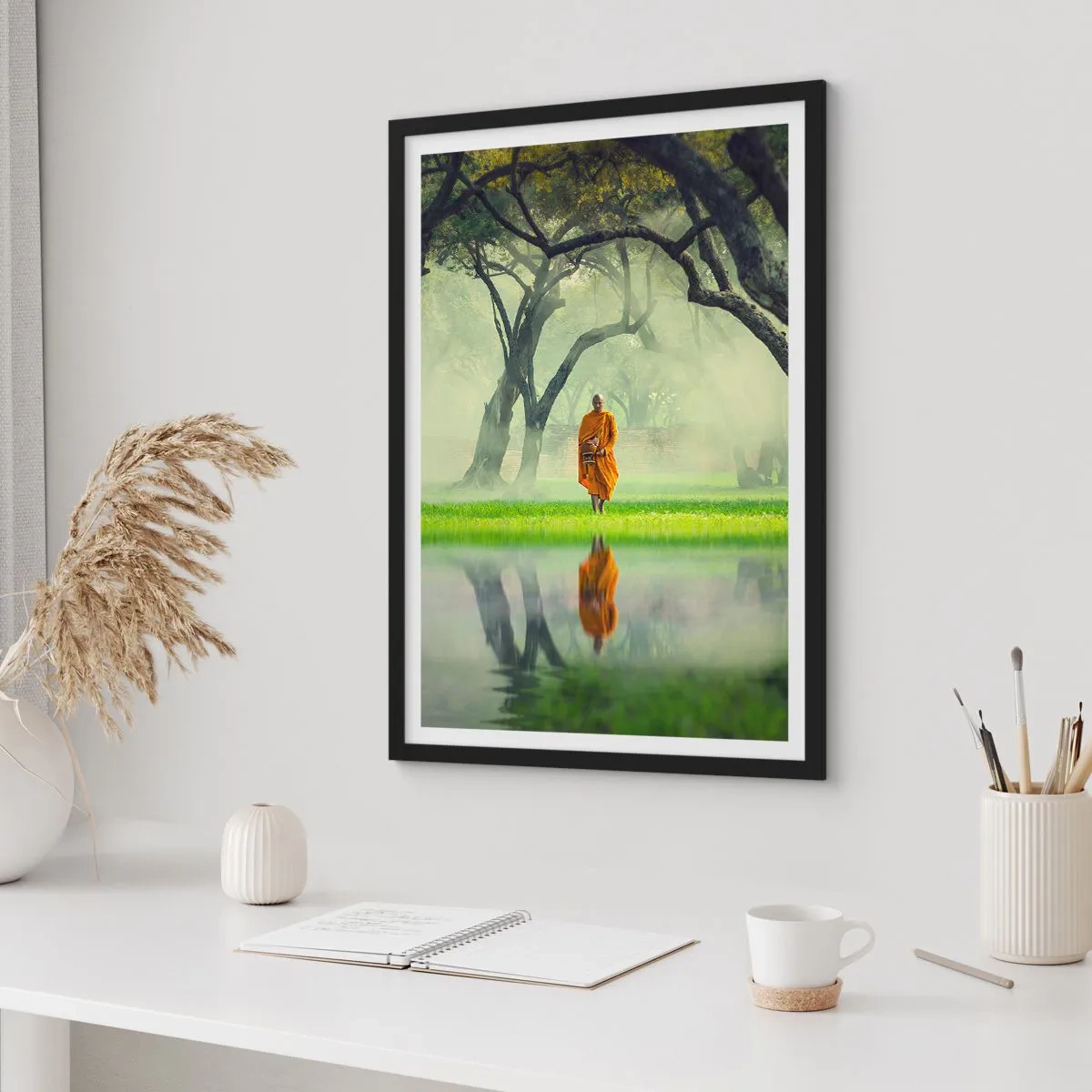 Poster în ramă neagră - Pe drumul spre iluminare - 40x50 cm