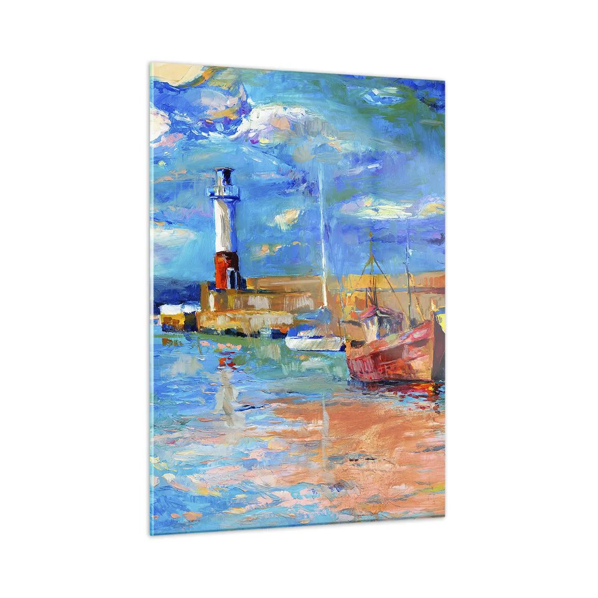 Tablou pe sticlă - După-amiază în golful de curcubeu - 50x70 cm