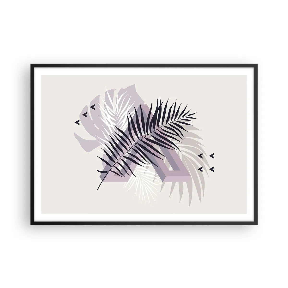 Poster în ramă neagră - Umbra unei umbre - 100x70 cm