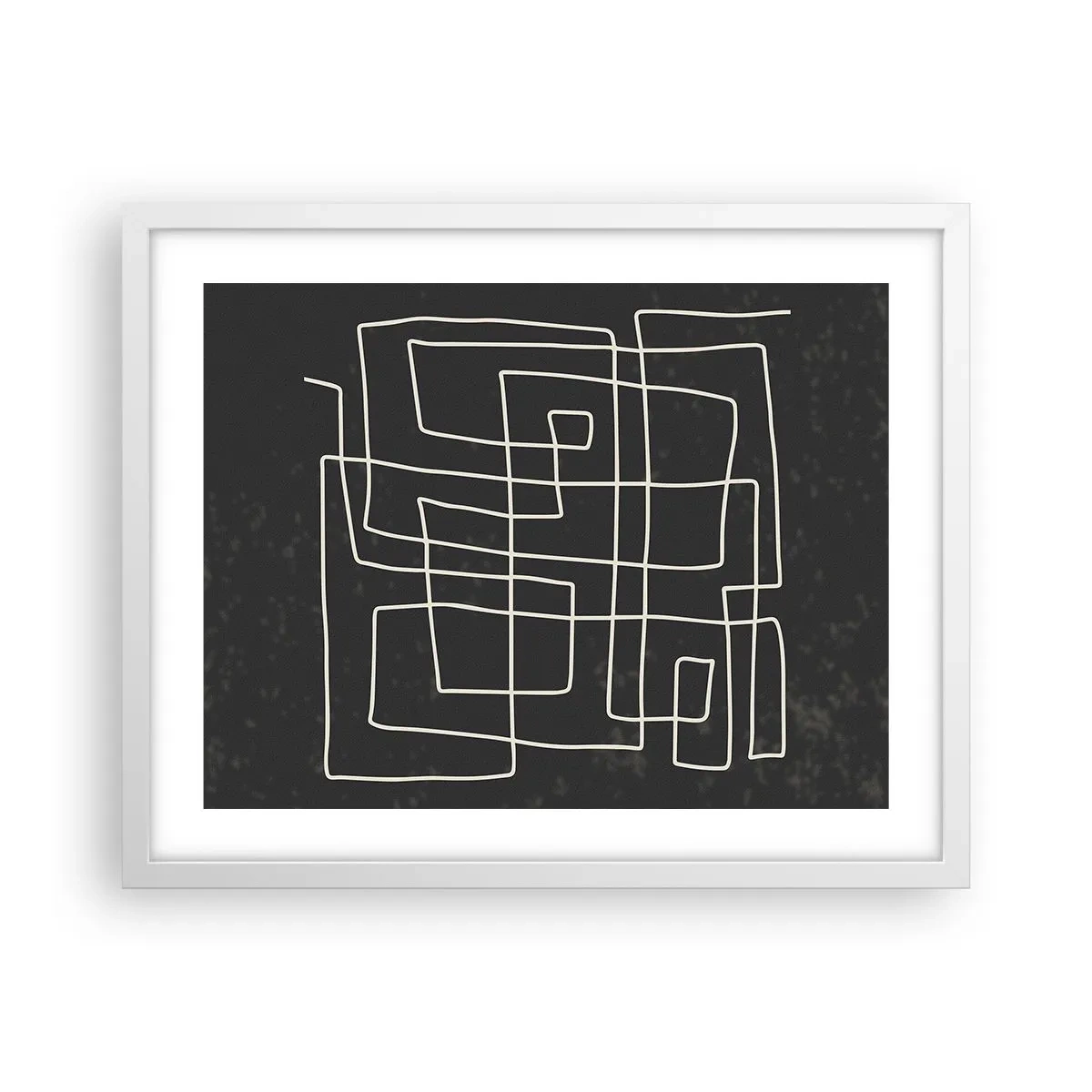 Poster în ramă albă - Nu atât de simplu - 50x40 cm