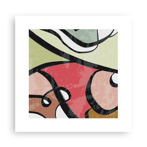 Poster - Piruetă printre culori - 30x30 cm