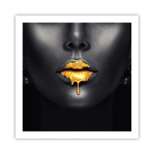 Poster - Buzele de aur - 60x60 cm