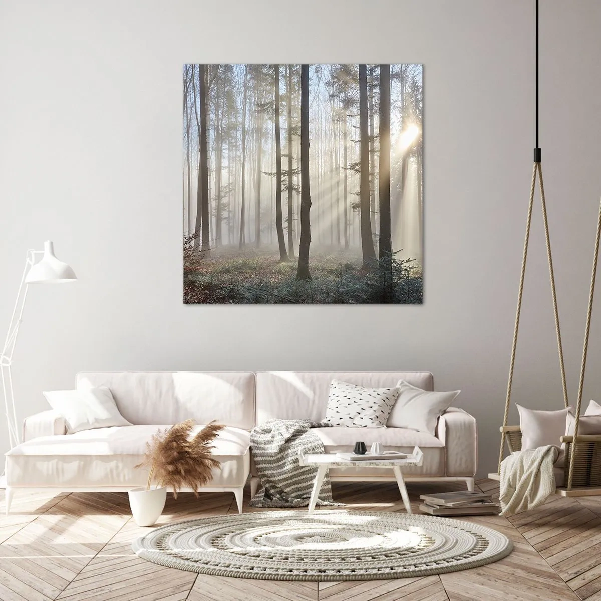 Tablou pe pânză - Ceața s-a trezit și ea - 60x60 cm