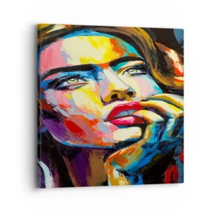 Tablou pe pânză - Visele ca niște păsări se înalță pe cer - 30x30 cm