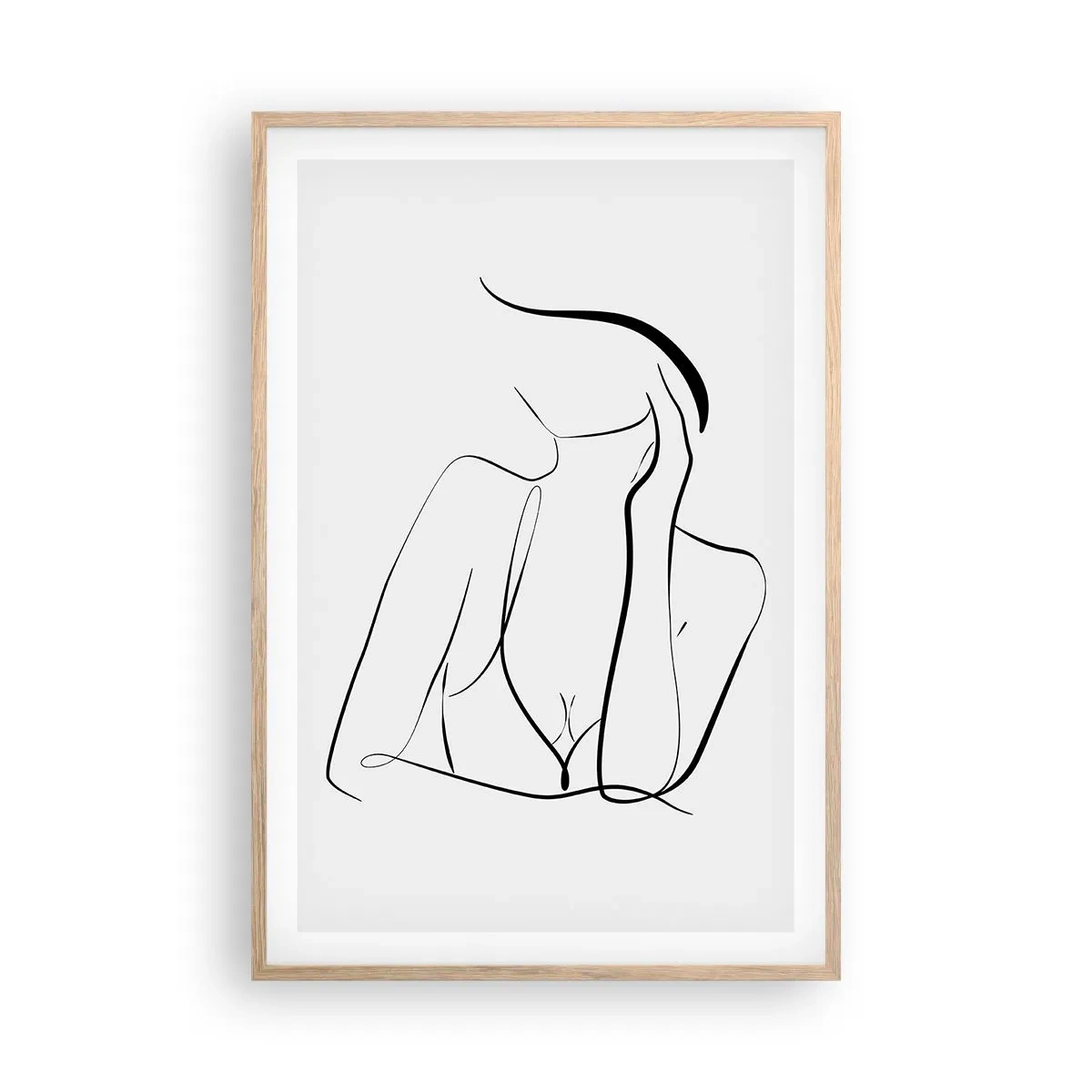 Poster în ramă de stejar deschis - Pe valul unui vis - 61x91 cm